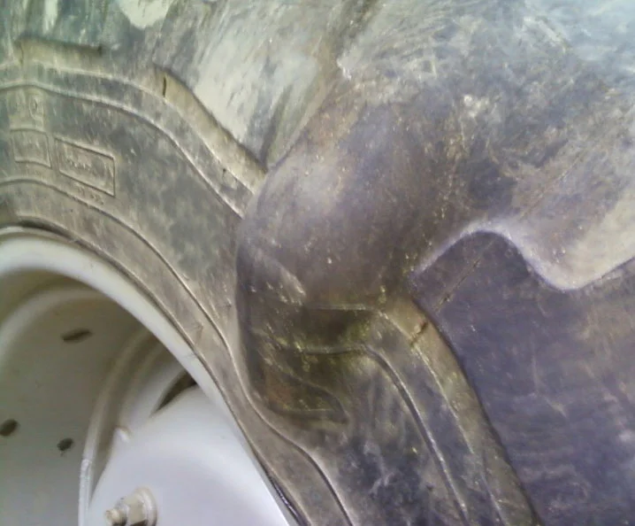 bulge on farm tyres